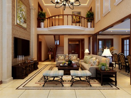 美式花园别墅装修效果