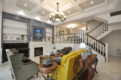 美式别墅300平米60万-帝景山庄装修案例