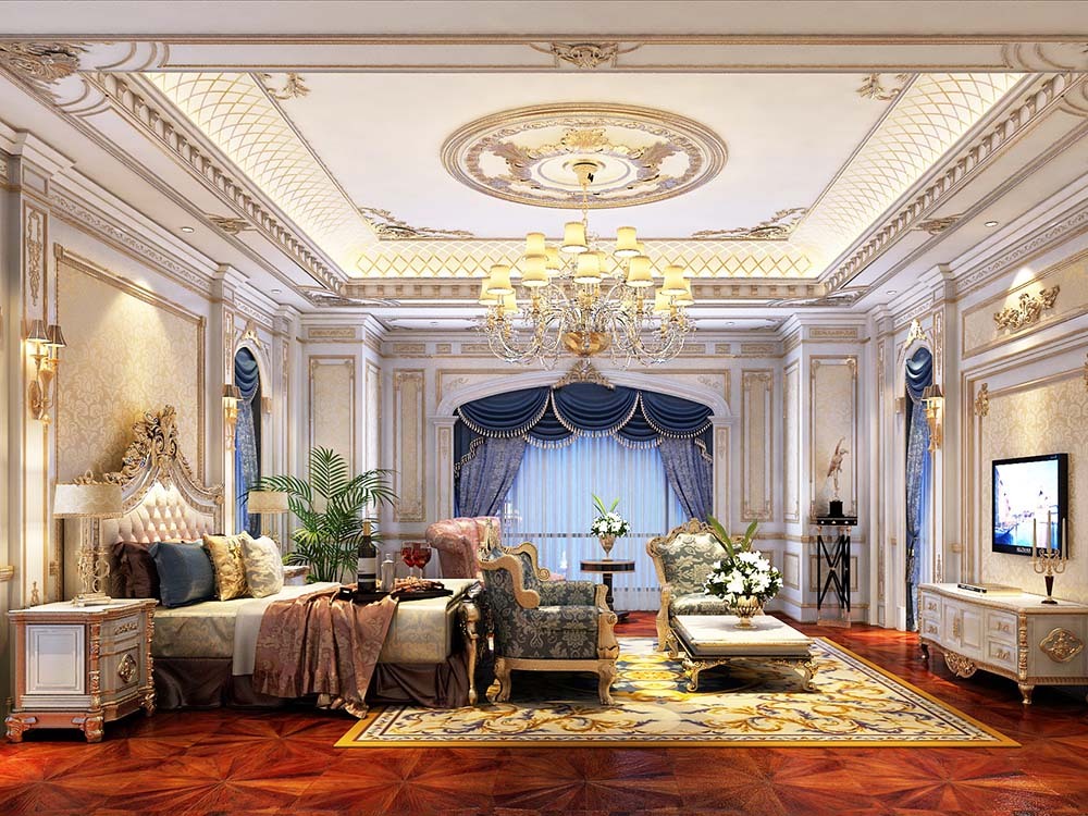 绿洲比华利花园别墅欧式古典风格装修设计方案