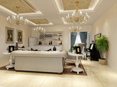 810平美式经典别墅豪宅装修效果案例 总路咀私人庄园装修实景图赏析