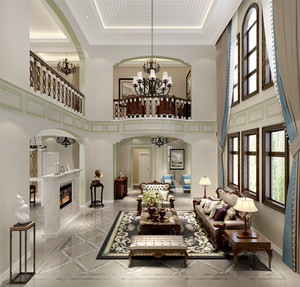 500平米欧式风格别墅装修设计赏析——北京齐装网精选效果图
